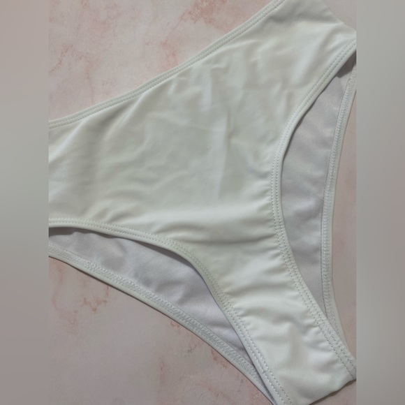 White High Waist Bikini Bottoms - Picture 5 of 7